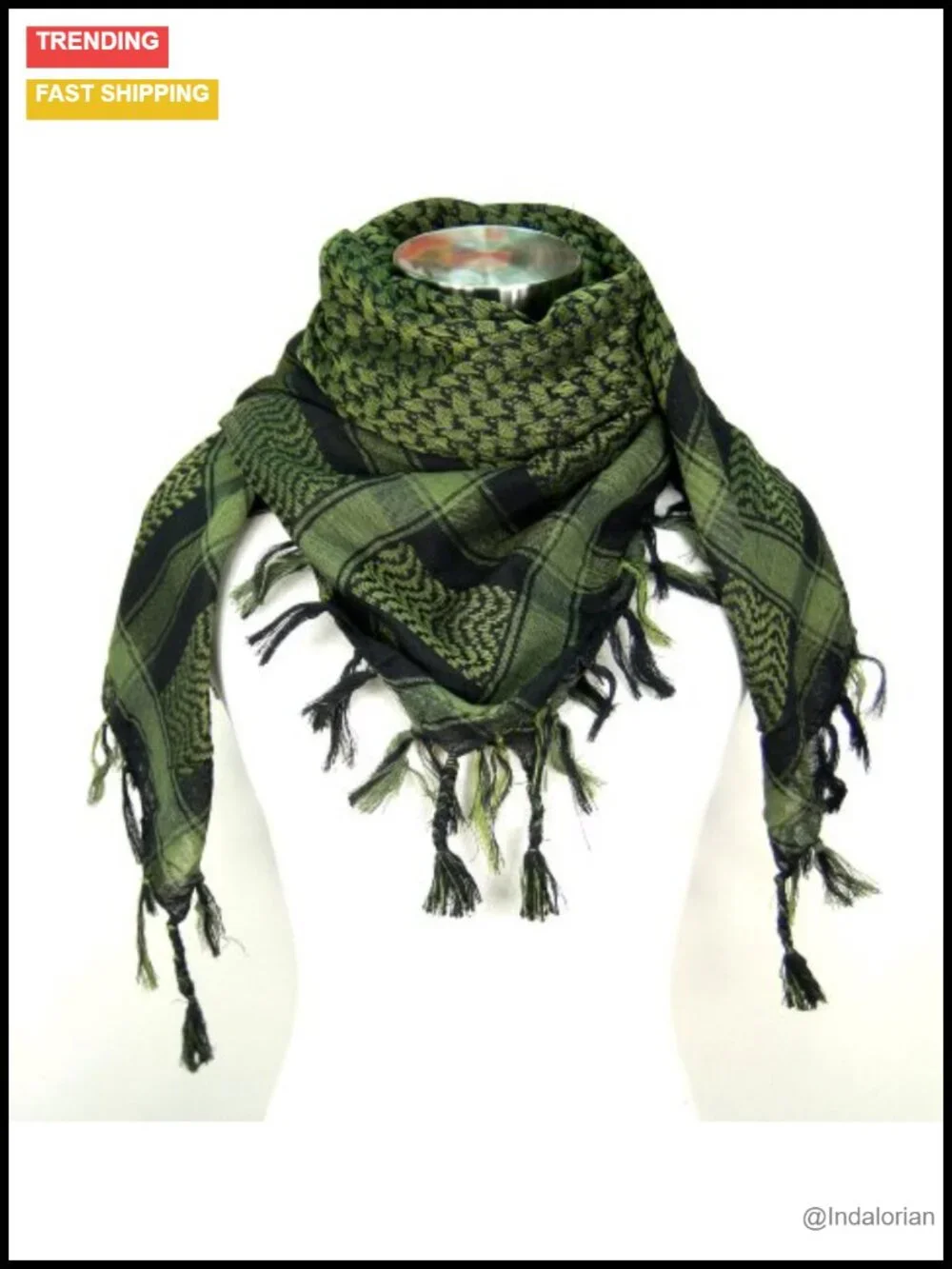 Premium Shemagh Head Neck Scarf - Cotton, Lightweight, UPF 15, Unisex
